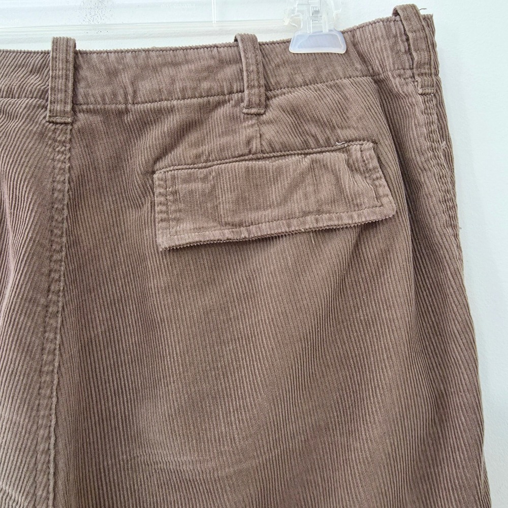 GAP Y2K Loose Fit Corduroy Pants 36x30 Brown Baggy Straight Leg Skater Grunge - Picture 4 of 13